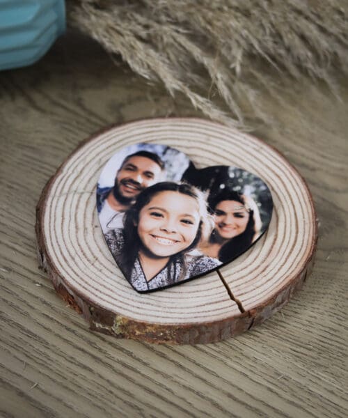 Heart Photo Coaster – Single Design