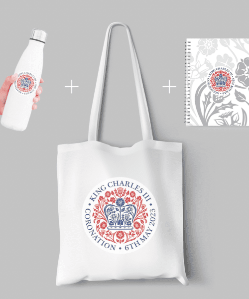 King Charles III Coronation Tote bag set