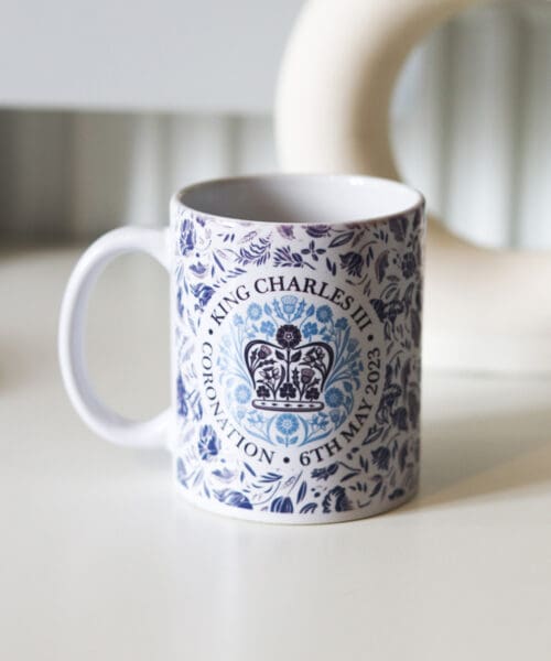 King Charles III Coronation Blue Mug King Charles III Coronation Blue Mug