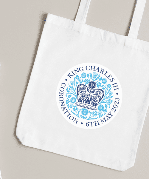 King Charles III Coronation Totebag – Blue