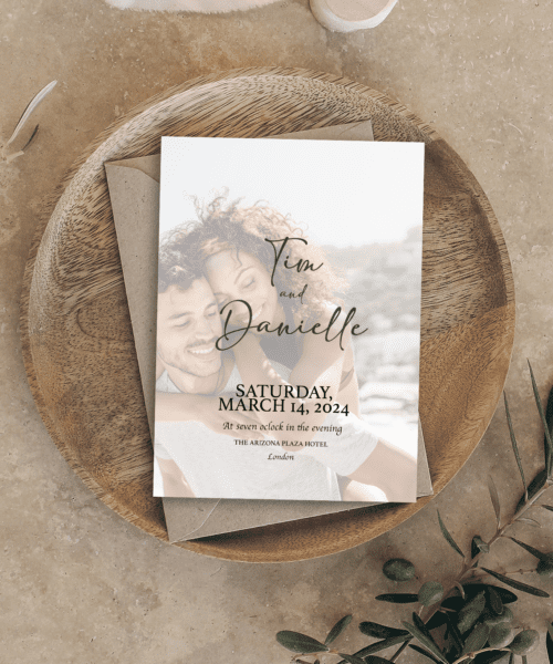 Personalised Wedding Invite