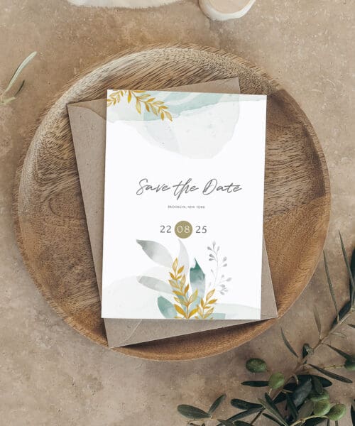 Foiled Save the Date