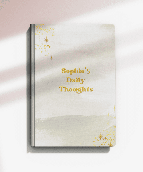 Personalised Autumn Fog Notebook, Ruled Personalised Autumn Fog Notebook, Ruled