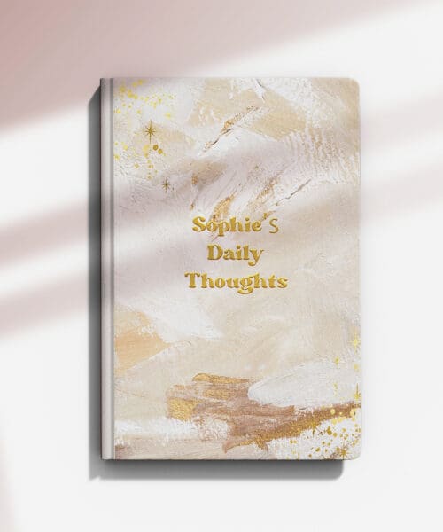 Personalised Abstract Hills Notebook, Ruled Personalised Abstract Hills Notebook, Ruled
